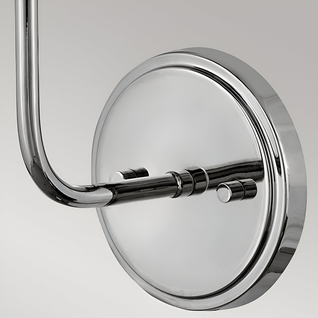Clarke 1 Wall Light With Pull Switch - Polished Nickel & White Metal Shade