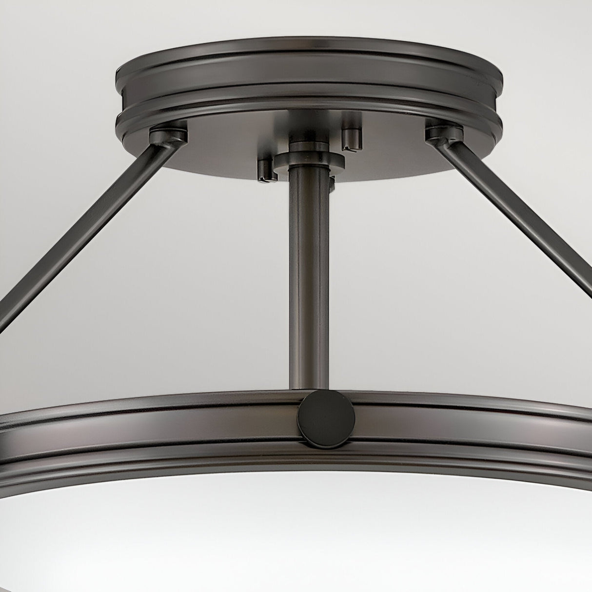 Collier 3 Light Small Semi-Flush - Black Oxide