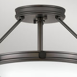 Collier 3 Light Small Semi-Flush - Black Oxide