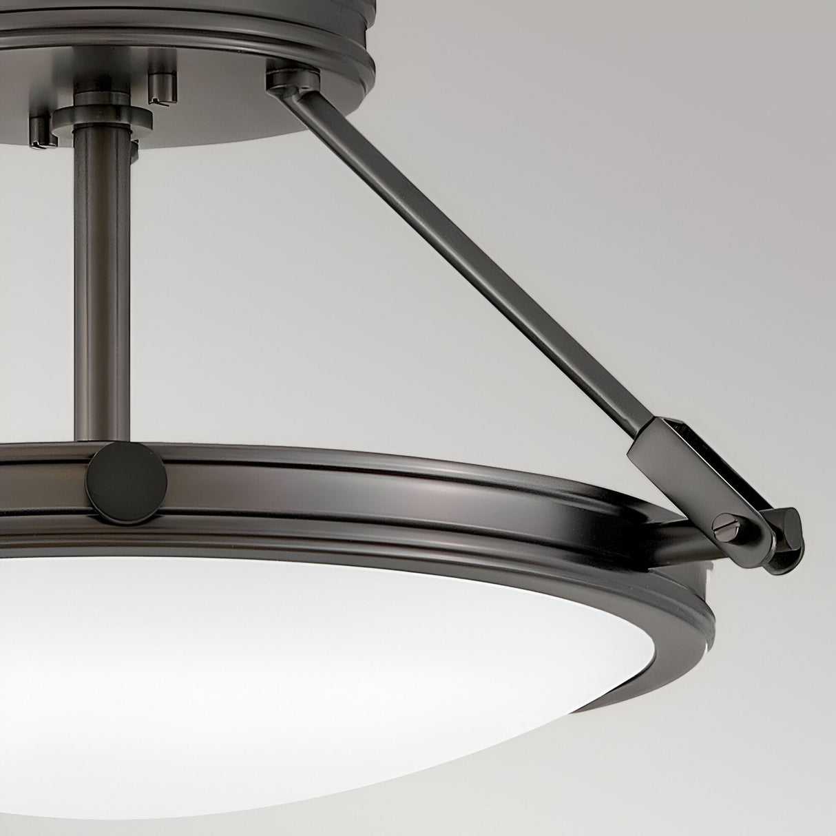 Collier 3 Light Small Semi-Flush - Black Oxide