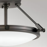 Collier 3 Light Small Semi-Flush - Black Oxide