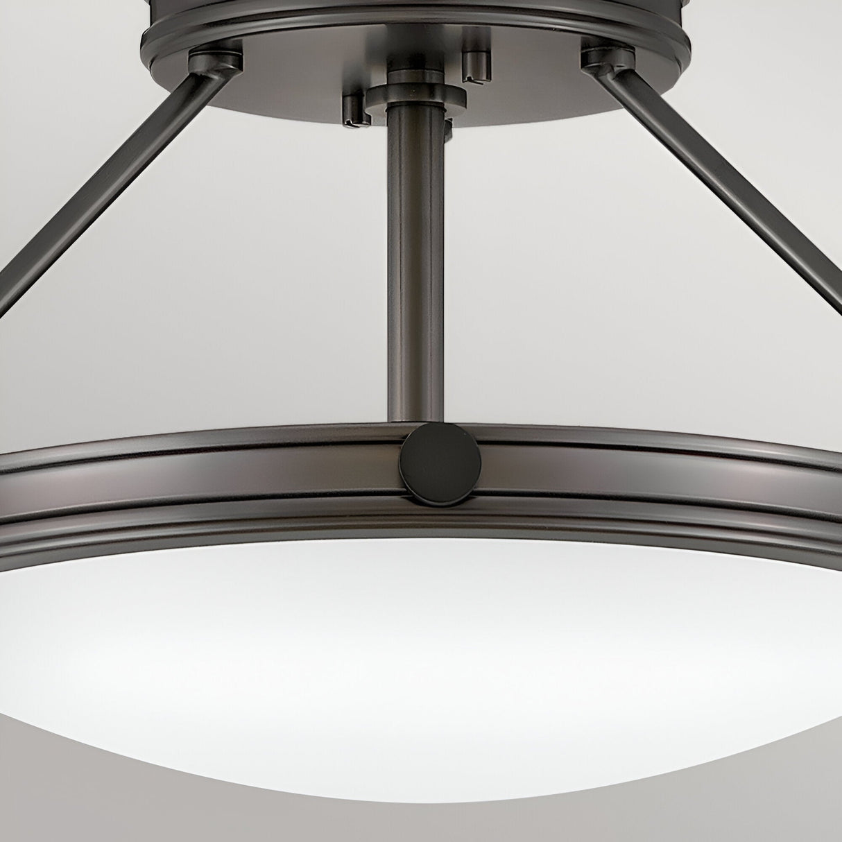 Collier 3 Light Small Semi-Flush - Black Oxide