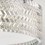 Elle 2 Light Glass Small Flush - Chrome