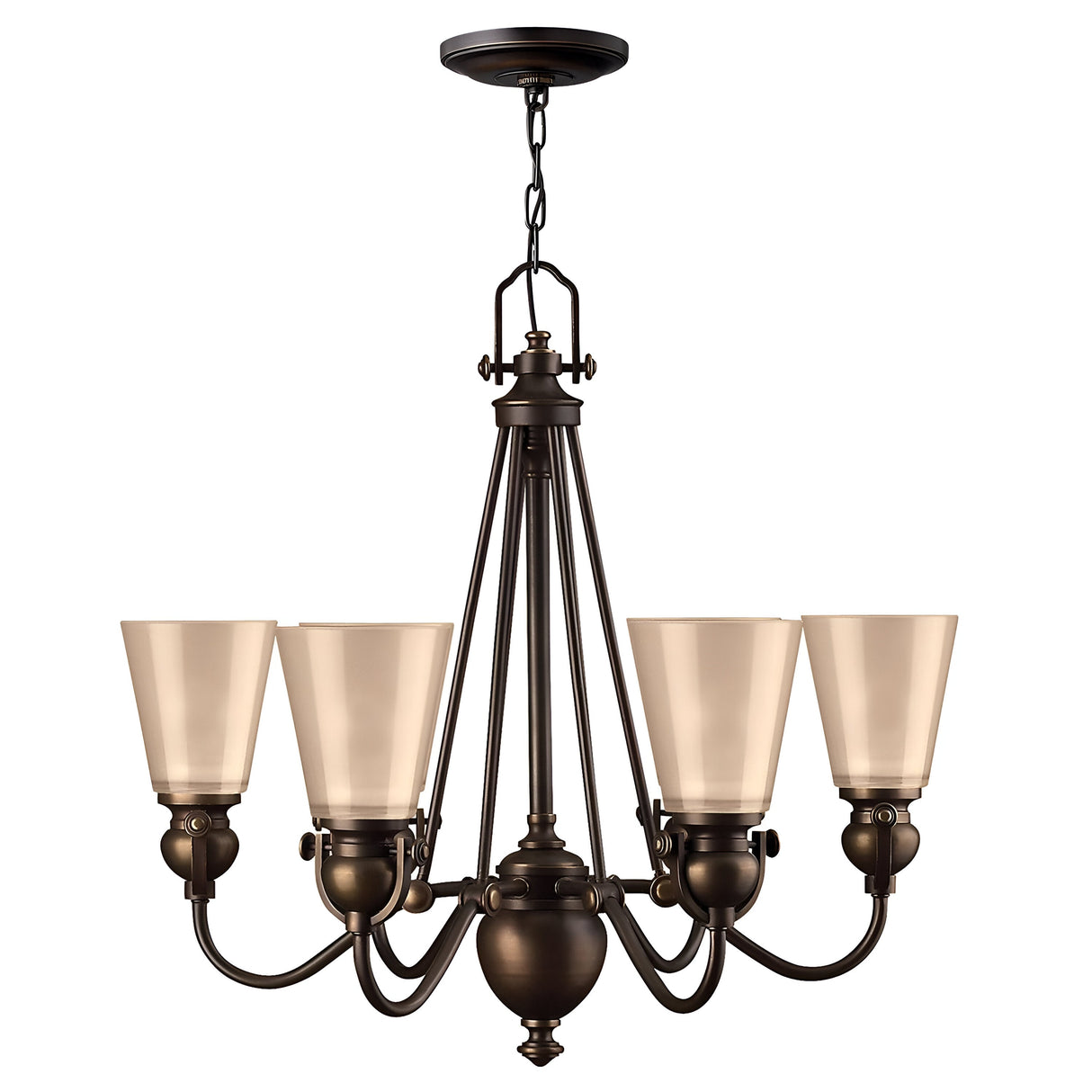 Mayflower 6 Light Chandelier - Olde Bronze 