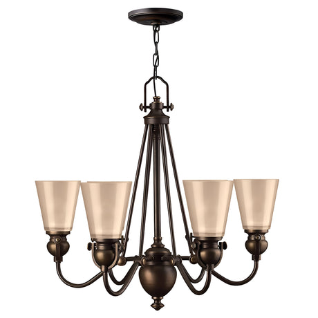 Mayflower 6 Light Chandelier - Olde Bronze 