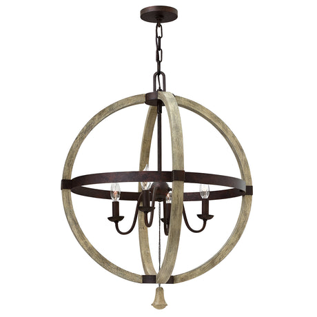 Middlefield 4 Light Chandelier - Iron Rust 