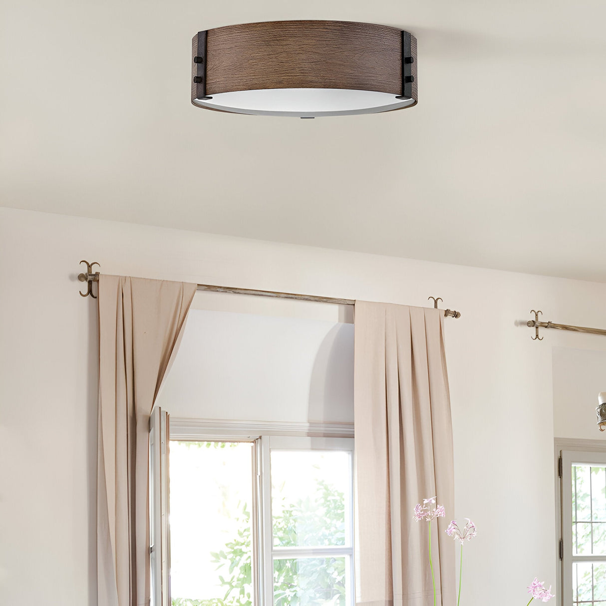 Sawyer 3 Light Outdoor Ceiling Light - Dark Brown