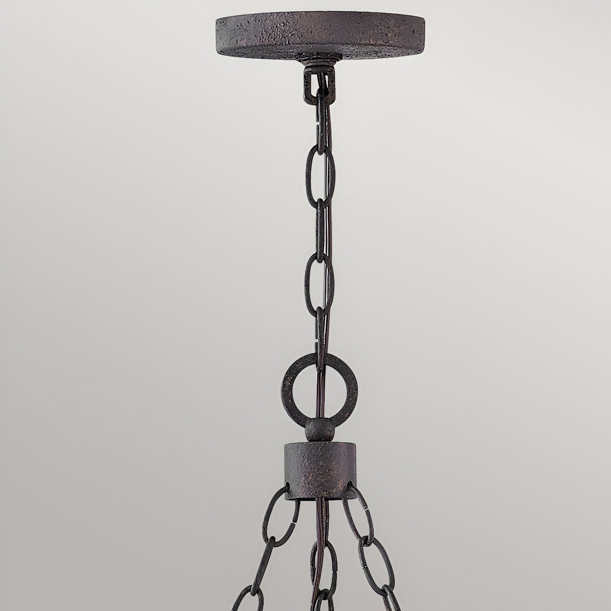 Sawyer 6 Light Outdoor Chandelier - Dark Brown