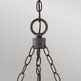 Sawyer 9 Light Outdoor Chandelier - Dark Brown