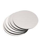 6 Piece Stainless Steel Coaster Set with Holder - Silver