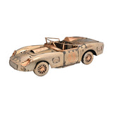 Vintage Convertible Car Metal Ornament Figurine - Bronze