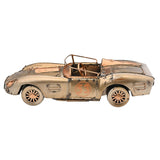 Vintage Convertible Car Metal Ornament Figurine - Bronze