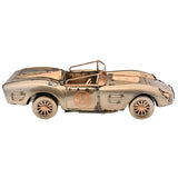 Vintage Convertible Car Metal Ornament Figurine - Bronze