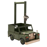 4X4 Metal Beer Caddy with Bottle Opener and Handle - Green
