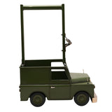 4X4 Metal Beer Caddy with Bottle Opener and Handle - Green