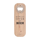 Cricket Bat and Ball Magnetic Wooden Bottle Opener - Natural