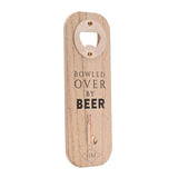 Cricket Bat and Ball Magnetic Wooden Bottle Opener - Natural
