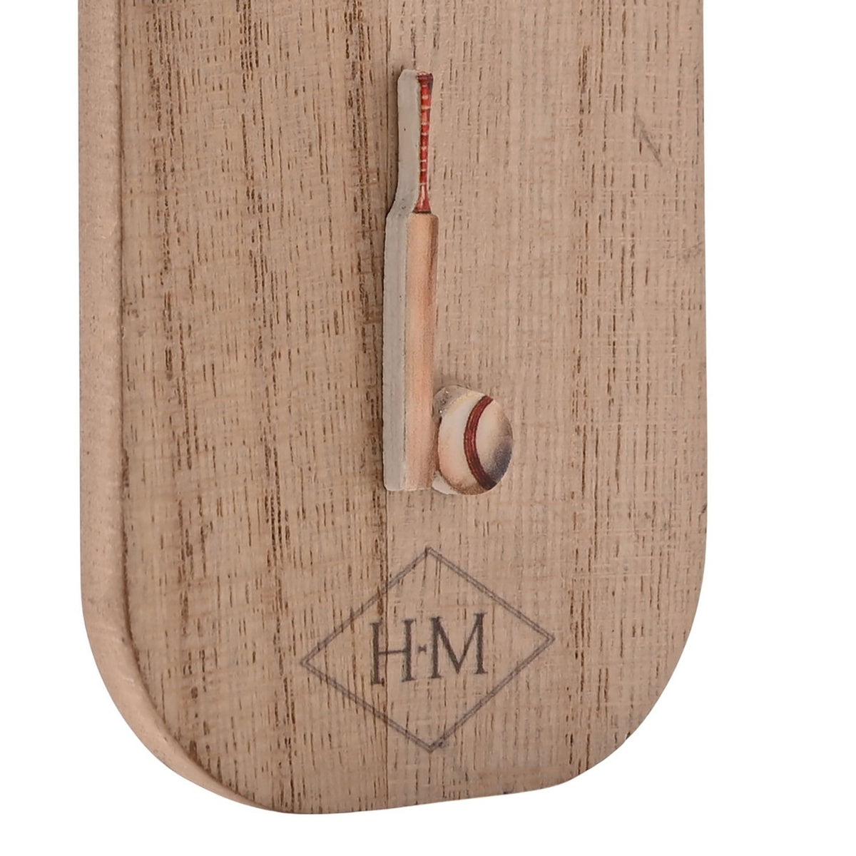 Cricket Bat and Ball Magnetic Wooden Bottle Opener - Natural