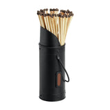 Black Matchstick Holder with 60 Long Matches