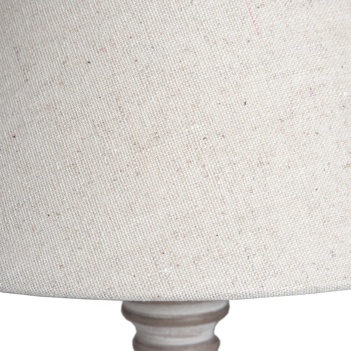 Wooden Table Lamp with Beige Shade – Beige