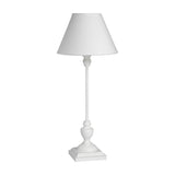 Slim Wooden Table Lamp – White
