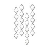 Silver Quatrefoil Decorative Hanging Wall Mirror – Silver