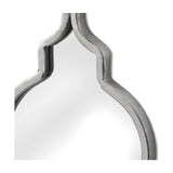 Silver Quatrefoil Decorative Hanging Wall Mirror – Silver