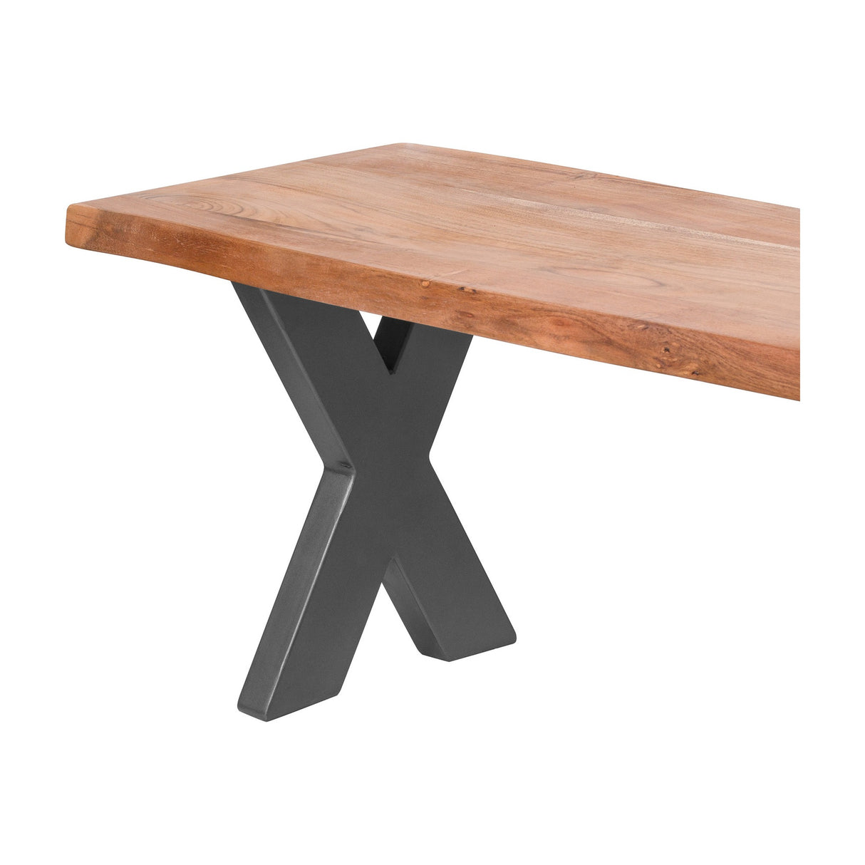 Live Edge Wooden Bench – Brown