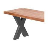 Live Edge Wooden Bench – Brown