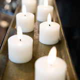 Set of 6 LED Tealight Candles – Beige