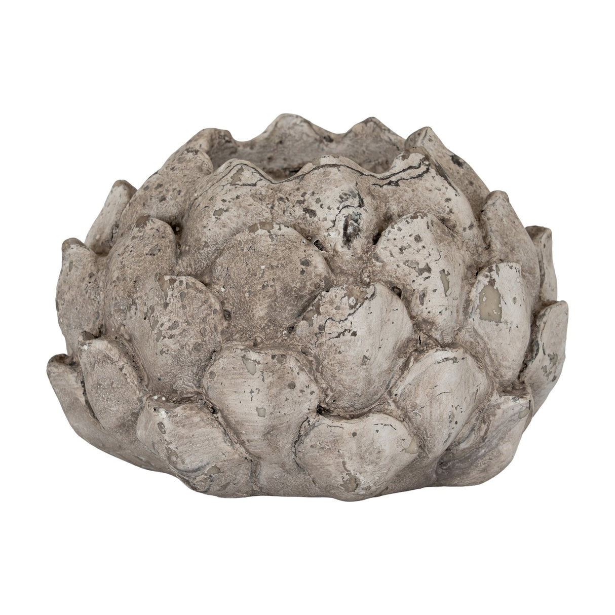 Stone Effect Acorn Tea Light Holder – Beige