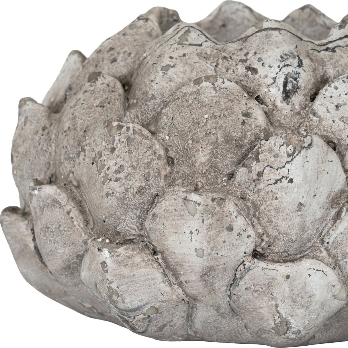 Stone Effect Acorn Tea Light Holder – Beige