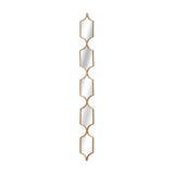 Geometric Collage Wall Mirror – Gold