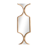 Geometric Collage Wall Mirror – Gold