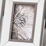 Mirror and Wood Photo Frame – Brown