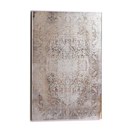Hill Interiors Antique Foxed Wall Mirror in bronze, a large rectangular wall mirror with heavily speckled, mottled aged glass set in a slim bronze frame.