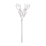 Hill Interiors Festive Pearl Decorative Spray, a 73cm faux branching stem in a natural finish dotted with small white pearls, on a plain white background.