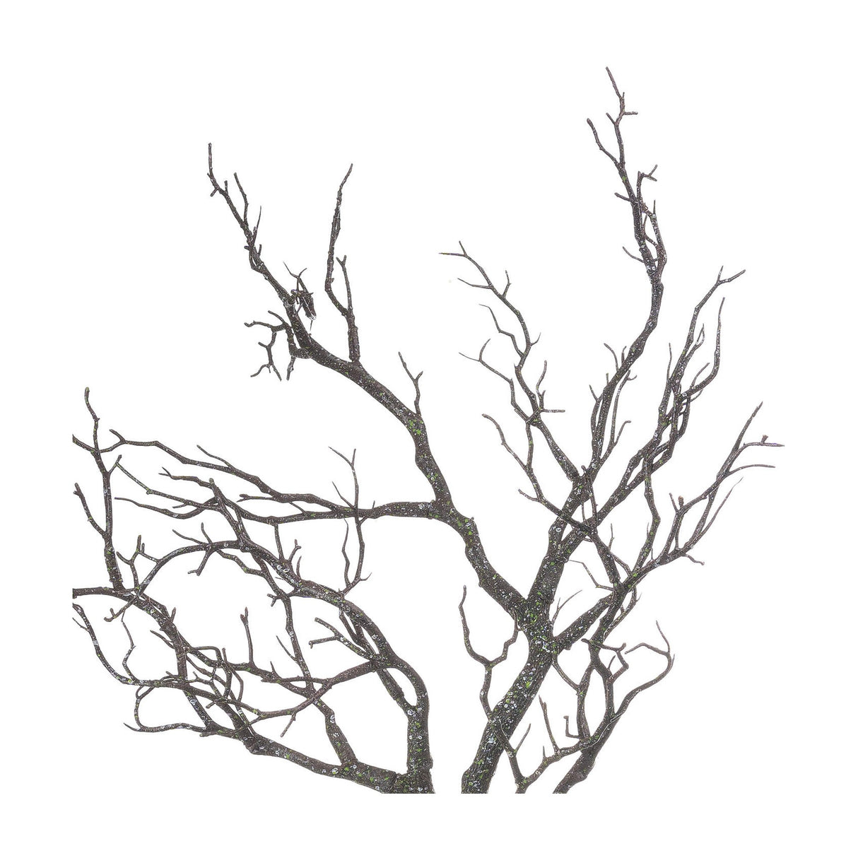 Hill Interiors Large Faux Branch Spray in natural brown moulded plastic, forming a tall bare-branched silhouette shown against a plain white background.