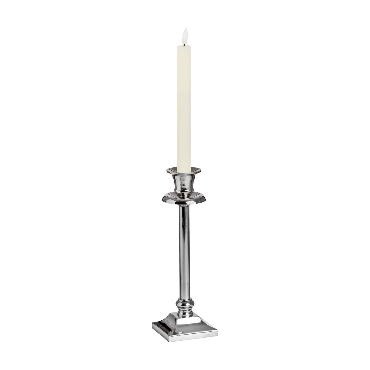 Natural Glow LED Dinner Candles Set of 2 – Beige