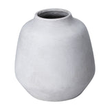 Hill Interiors Opal 20cm ceramic vase in beige with a rounded body and narrow neck, shown against a plain white background.