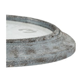 Round Glass Wall Clock – Silver