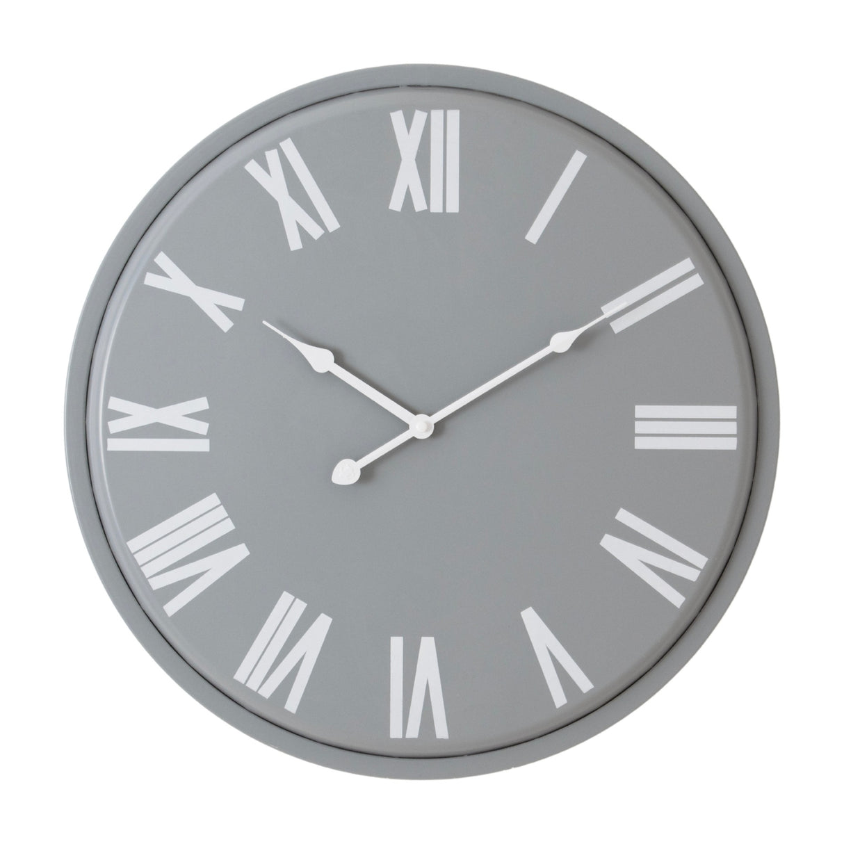 Metal Wall Clock 49cm – Grey