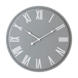 Metal Wall Clock 49cm – Grey