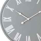 Metal Wall Clock 49cm – Grey
