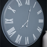 Metal Wall Clock 49cm – Grey