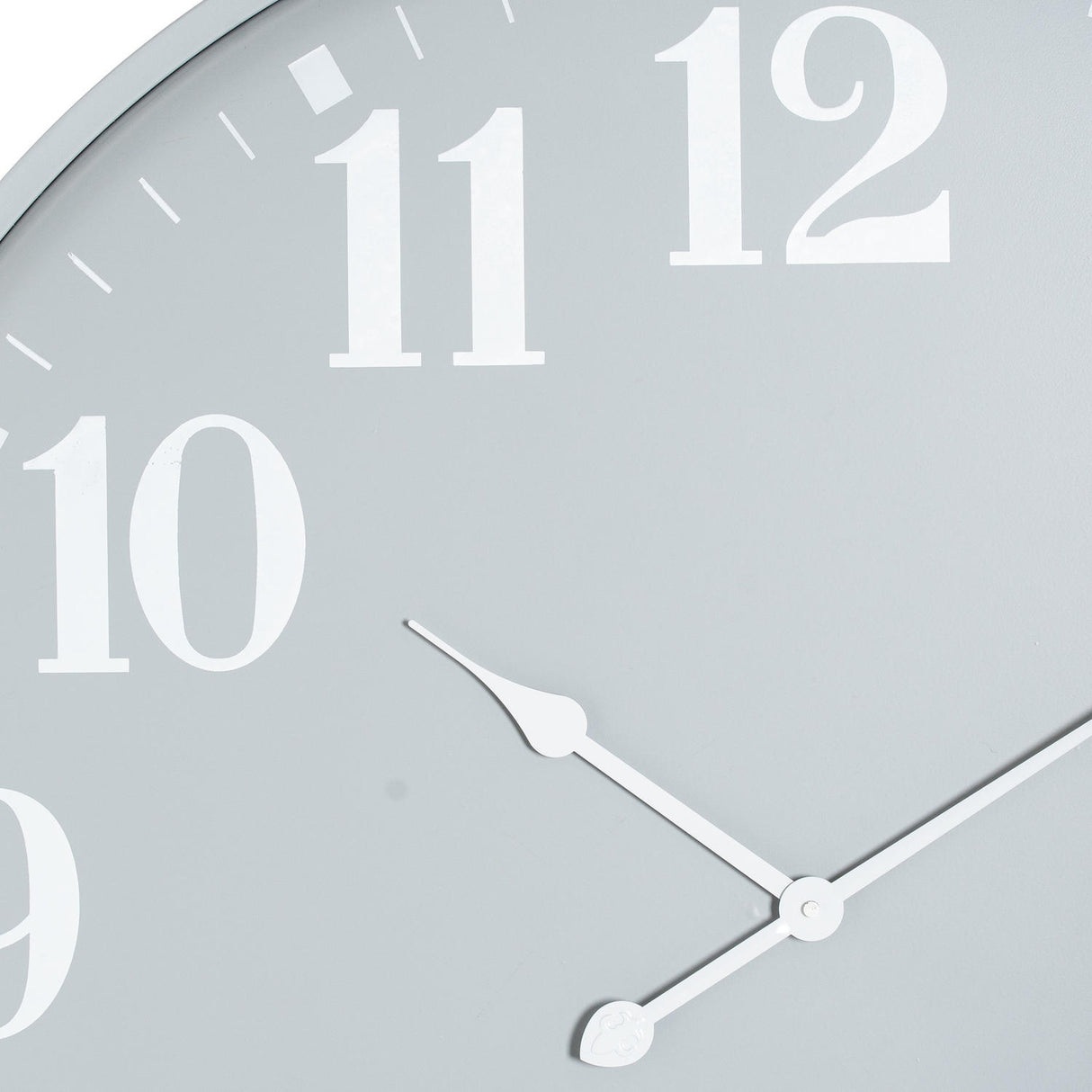 Large Metal Wall Clock – Grey