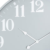 Large Metal Wall Clock – Grey