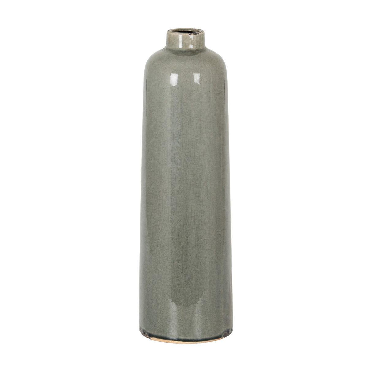 Grey Glazed Ceramic Vase – Grey