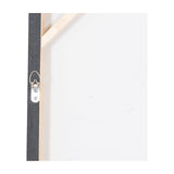 Reverse view of Hill Interiors hand painted galaxy canvas wall art showing the solid wood stretcher frame, D-ring hanger and stretched canvas back.