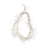Hill Interiors 2.75m plug-in LED cluster string lights coiled into an oval shape, with warm white bulbs on fine white wire against a plain background.